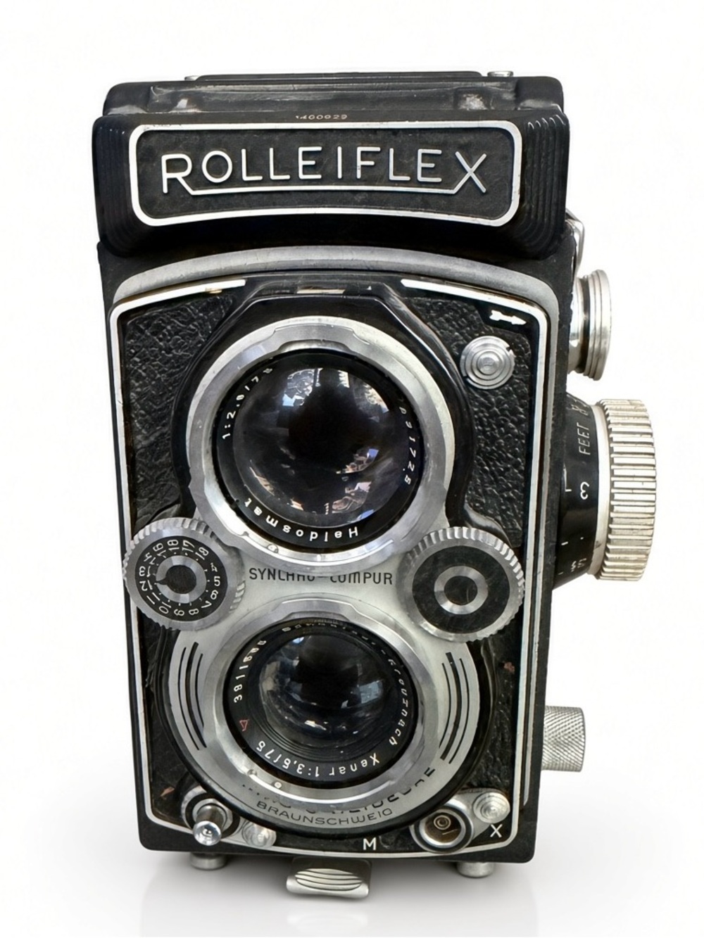 Classic Twin-Lens Reflex Camera - Black